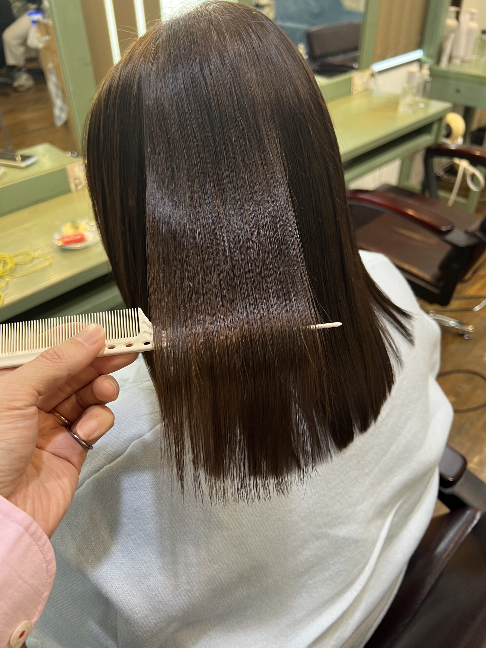 中野区中野坂上駅のRe:ta Hair【リタヘア】で縮毛矯正と髪質改善