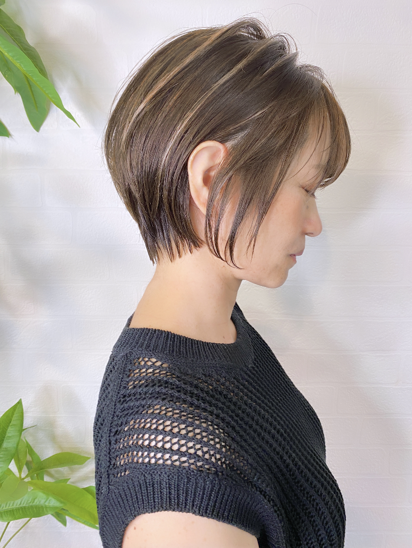 ハイライト　ショートボブ　リタヘア　