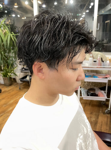 メンズ　ニュアンスパーマ　飯田　中野坂上　中野区　