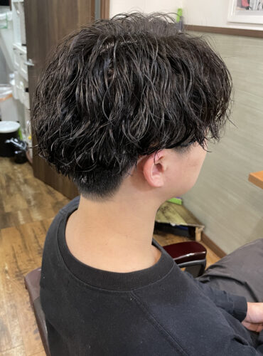 メンズ　ニュアンスパーマ　ツイストパーマ　飯田　中野坂上　中野区　