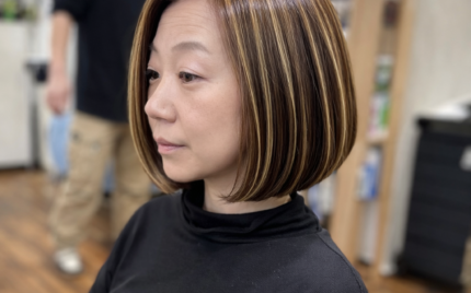 ハイライトが入ったボブスタイルが得意な美容室は中野坂上にあるサロンRe:ta Hair【リタヘア】